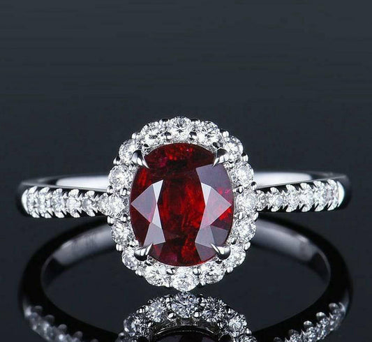 Imported Oval Zircon Ring