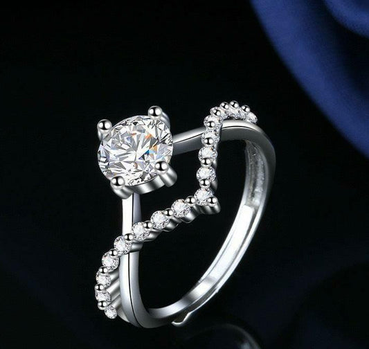 Crystal Diamond Ring