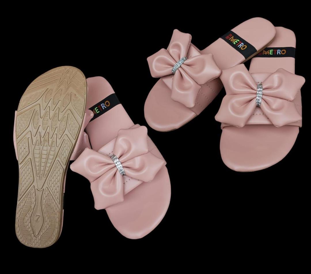 Chic Women's PU Leather Pink Flats - Stylish Semi-Formal Shoe