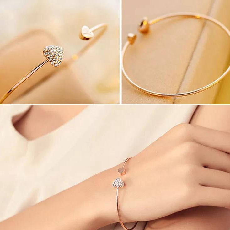 Double Heart Love Bracelet