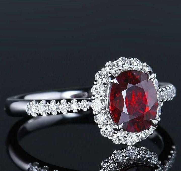 Imported Oval Zircon Ring
