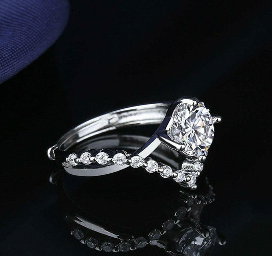 Crystal Diamond Ring
