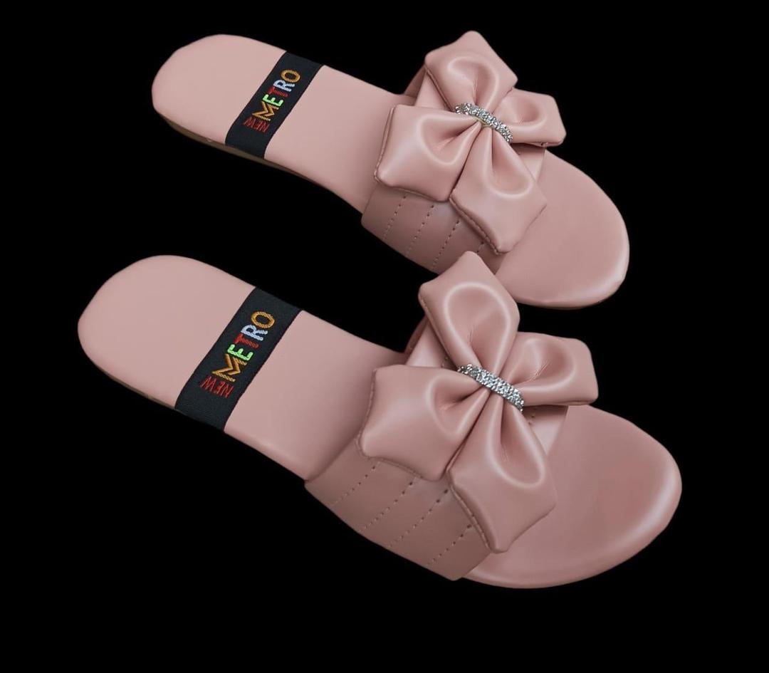 Chic Women's PU Leather Pink Flats - Stylish Semi-Formal Shoe